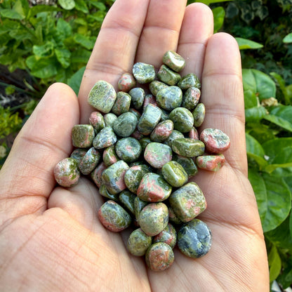 Unakite Chips – Chipped Unakite | Natural Unakite Stone Chips | Raw Unakite Chips | Rough Unakite Chips | Pink Green Unakite Chips