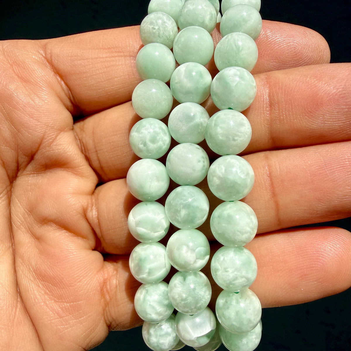 Green Moonstone Bracelet — Quiet Intuition