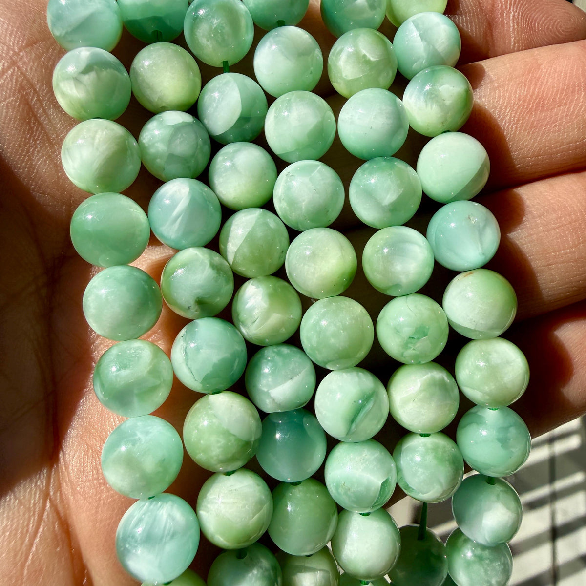 Green Moonstone Bracelet — Quiet Intuition