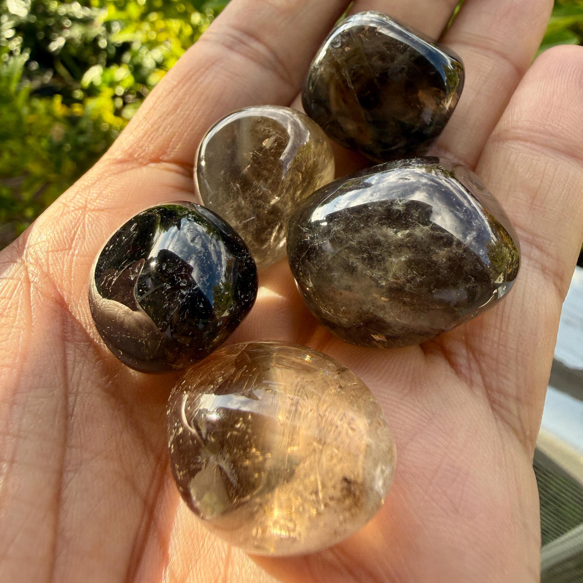 Smoky Quartz Tumbled Stone — Grounding & Calm