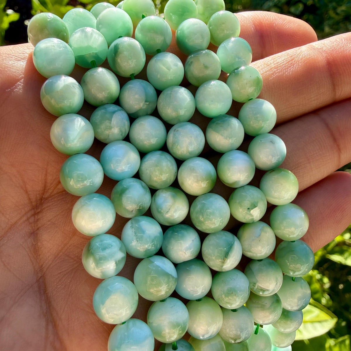 Green Moonstone Bracelet — Quiet Intuition