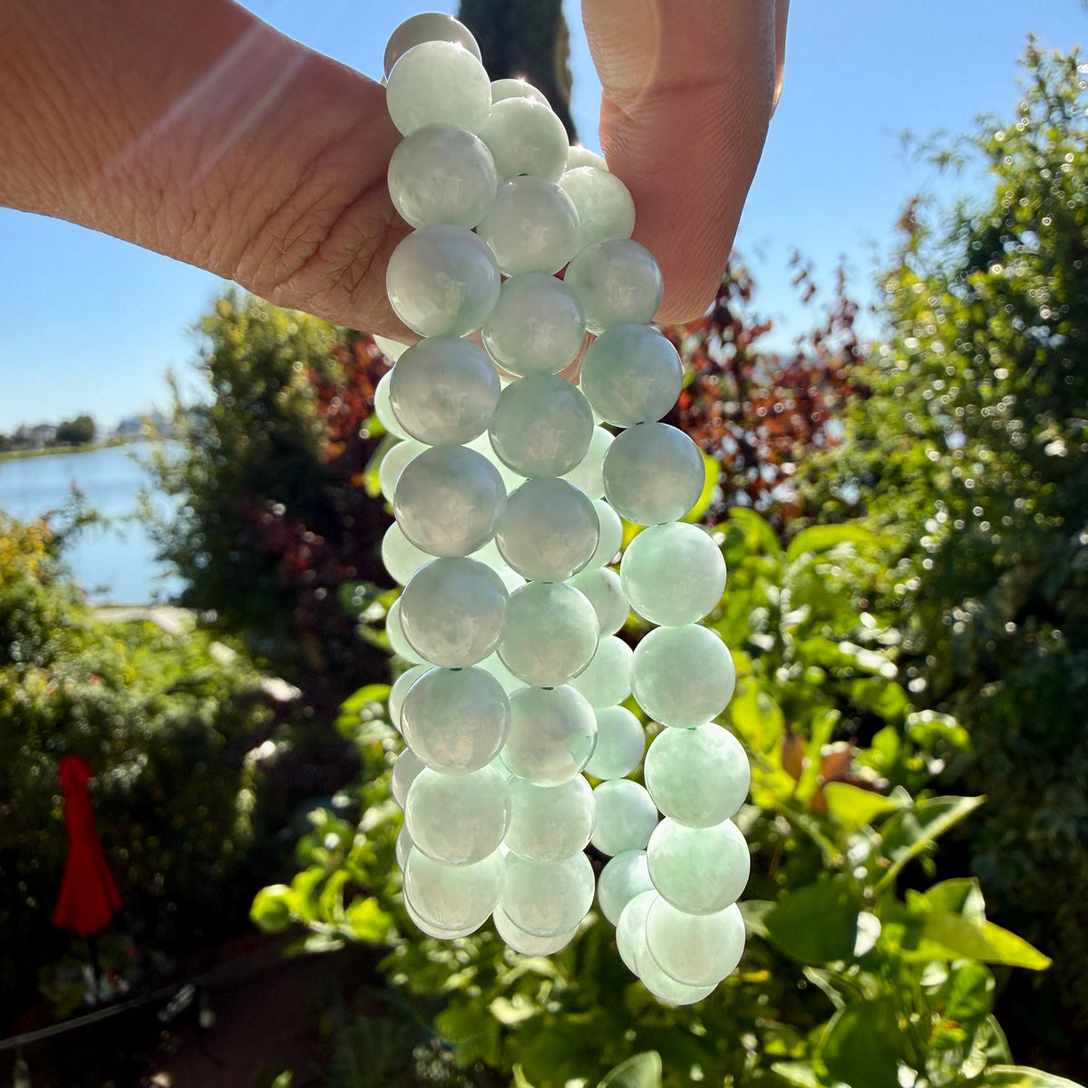 Green Moonstone Bracelet — Quiet Intuition
