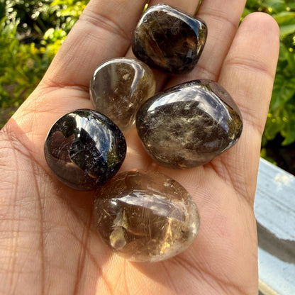 Smoky Quartz Tumbled Stone — Grounding & Calm