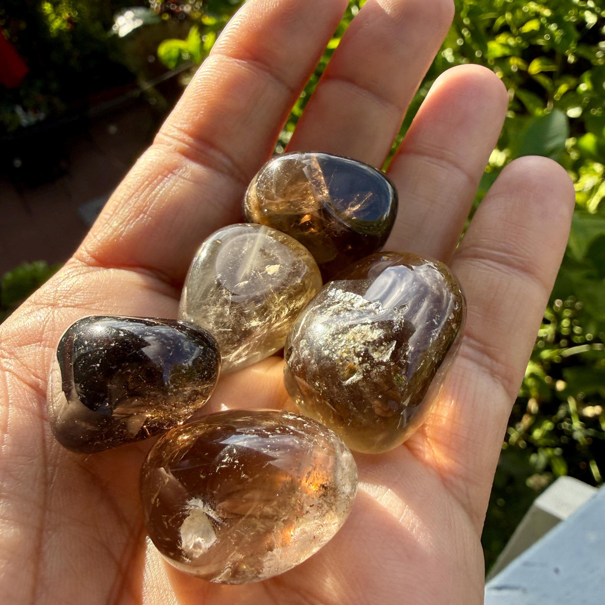 Smoky Quartz Tumbled Stone — Grounding & Calm