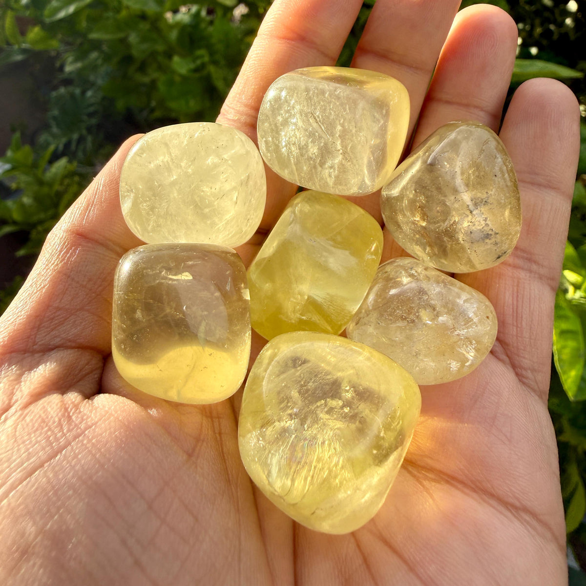 Lemon Citrine Tumbled Stone