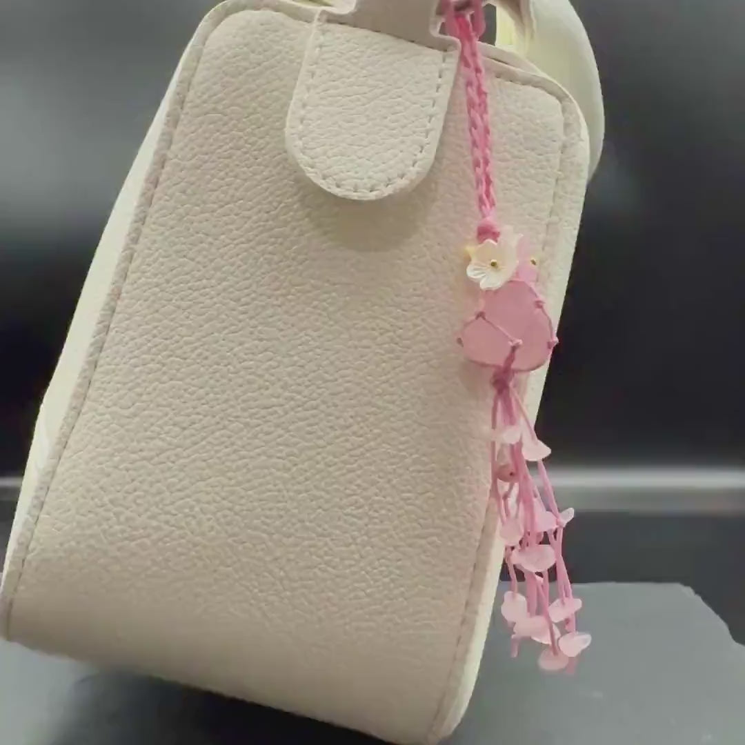 Rose Quartz Bag Charm — Love & Compassion