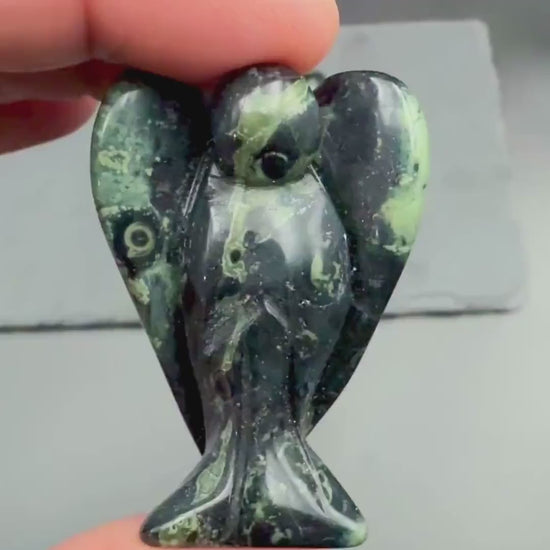 Kambaba Jasper Angel — Grounding & Balance