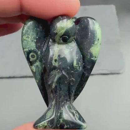 Kambaba Jasper Angel — Grounding & Balance