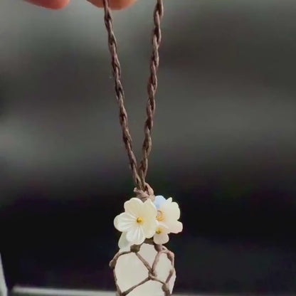Clear Quartz Bag Charm — Clarity & Light