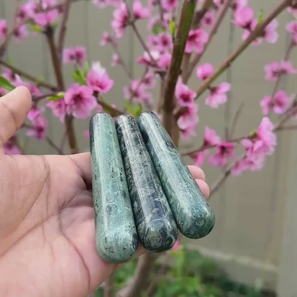 Kambaba Jasper Wand — Grounding & Balance