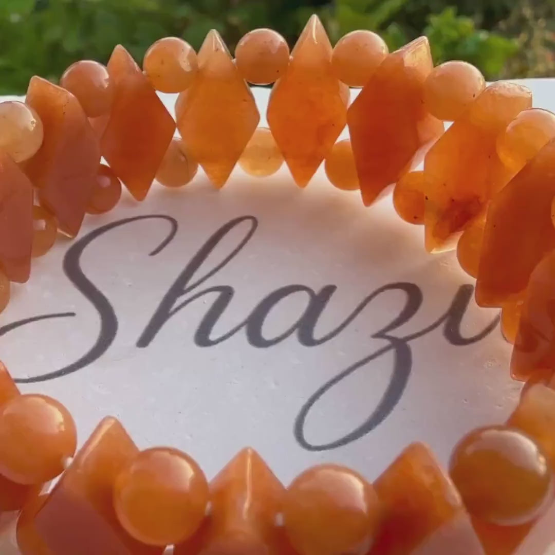 Orange Aventurine Bracelet — Confidence & Creativity
