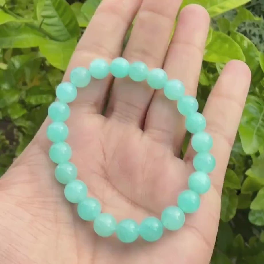 Peruvian Amazonite Bracelet — Calm & Clear Voice