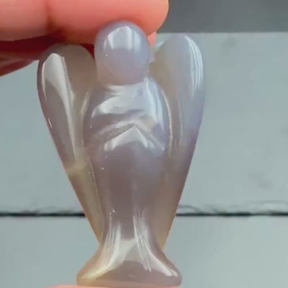 Botswana Agate Angel — Grounding & Calm