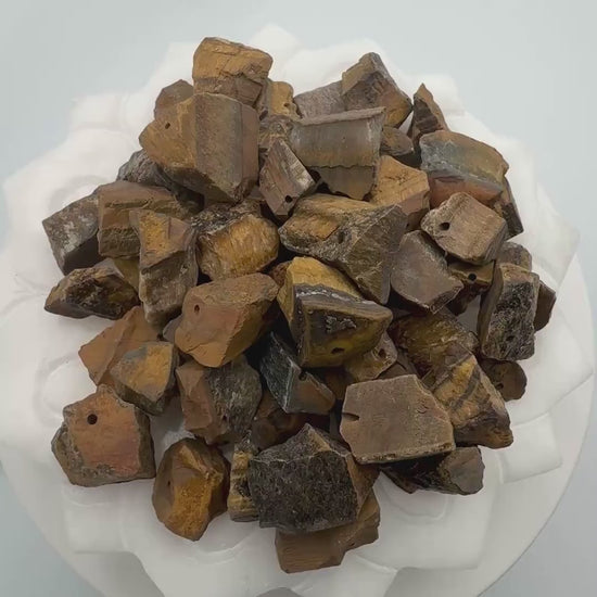 Tiger Eye Nugget Beads — Raw, for Jewelry Making
