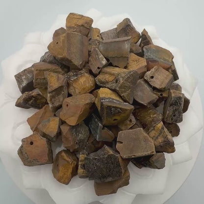 Tiger Eye Nugget Beads — Raw, for Jewelry Making
