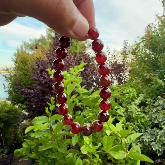 Hessonite Garnet Bracelet — Courage & Strength