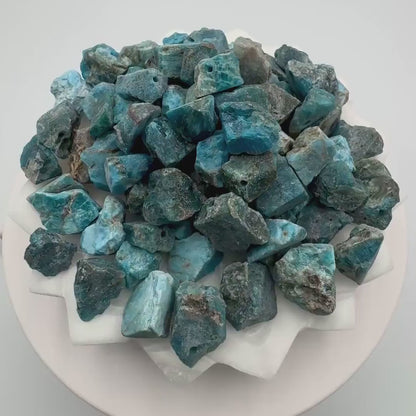 Blue Apatite Nugget Beads — Raw, for Jewelry Making