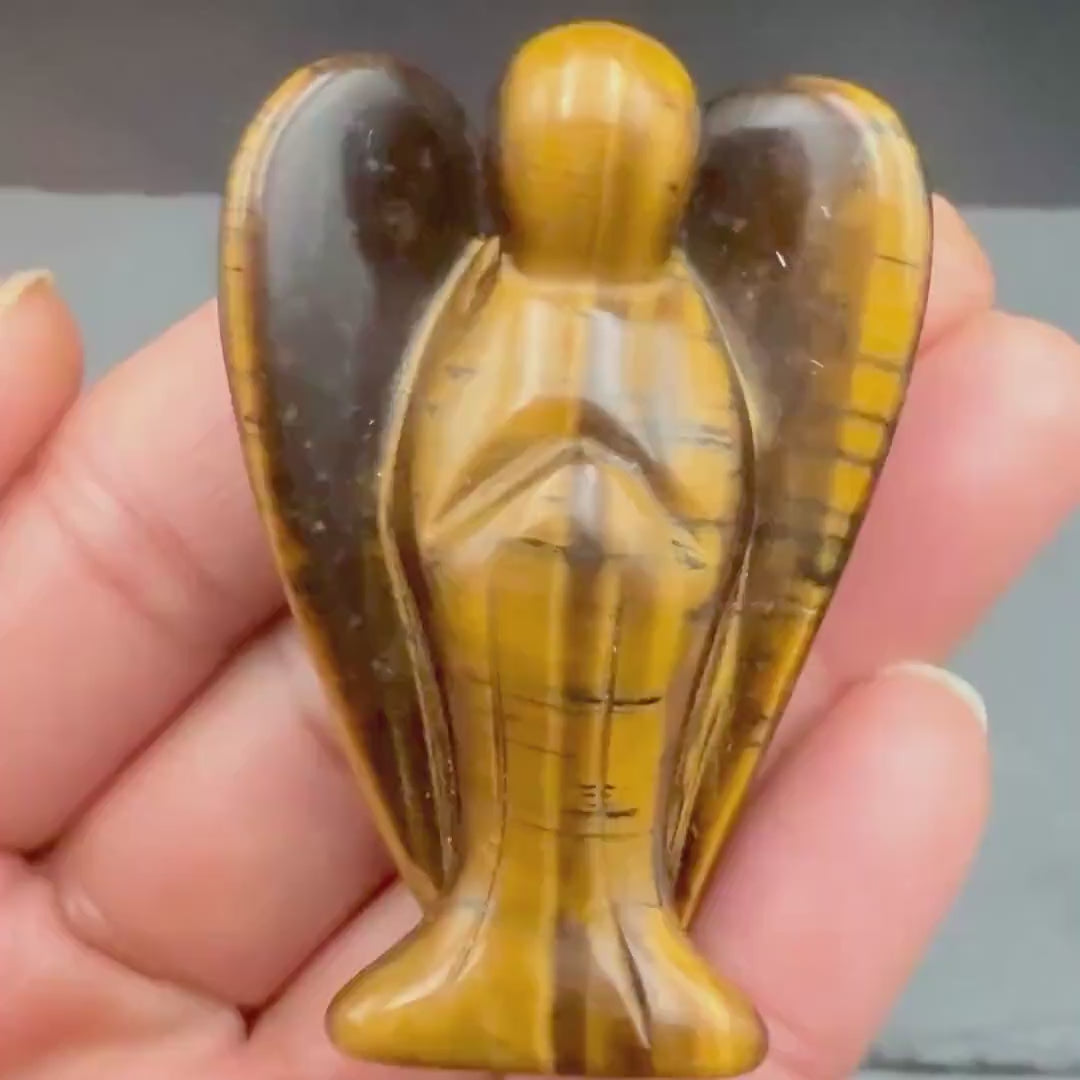 Tiger Eye Angel — Grounded Confidence