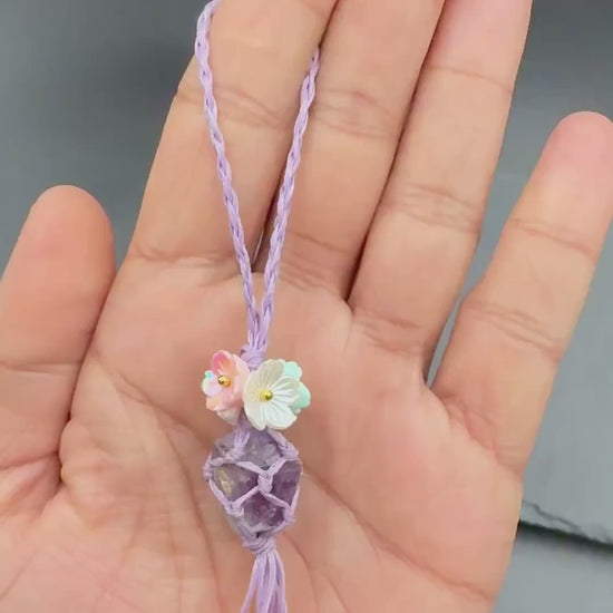 Amethyst Bag Charm — Calm & Quiet Mind