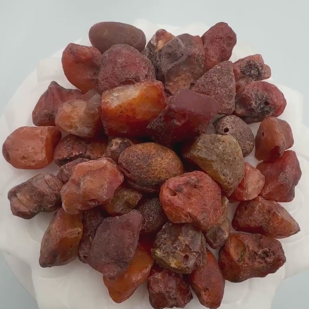 Red Agate Nugget Beads — Raw, for Jewelry Making