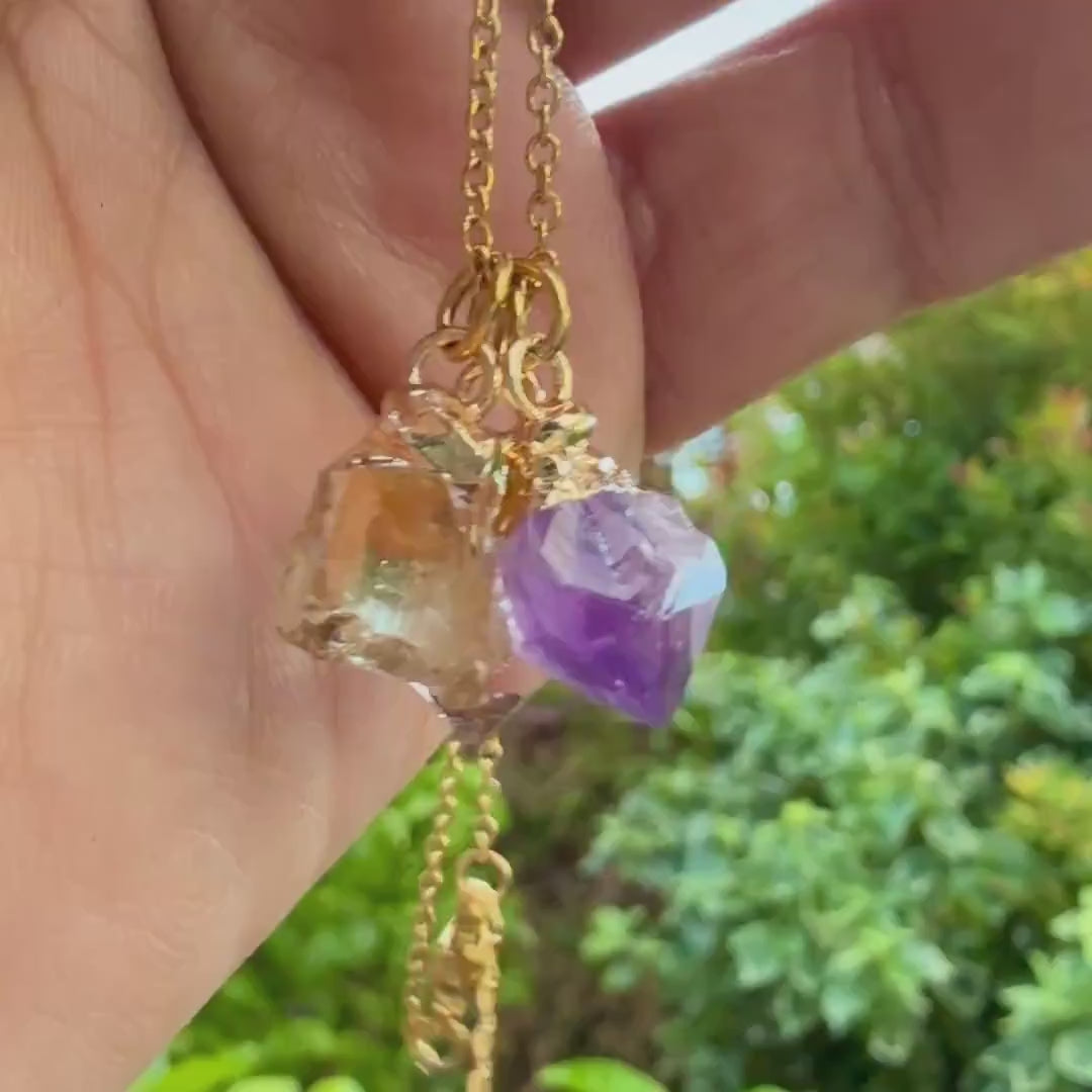 Zodiac Birthstone Necklace — Choose Your Sign