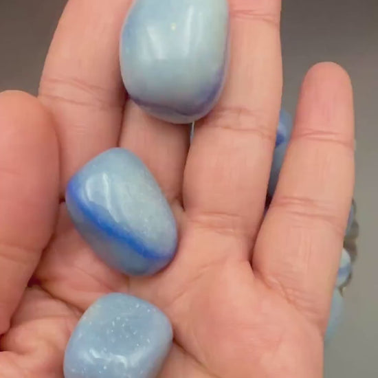 Blue Aventurine Tumbled Stone — Calm & Focus